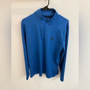 Spyder Royal Blue Quarter-Zip Golf Pullover